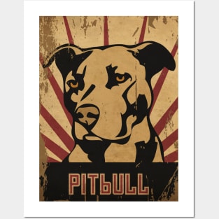 Vintage Pitbull Lover Posters and Art